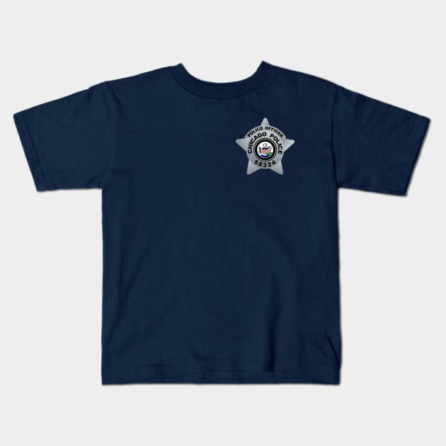 CHICAGO P.D. - BADGE - 58324 - POLICE OFFICER - SEAN ROMAN Kids T-Shirt by emilybraz7